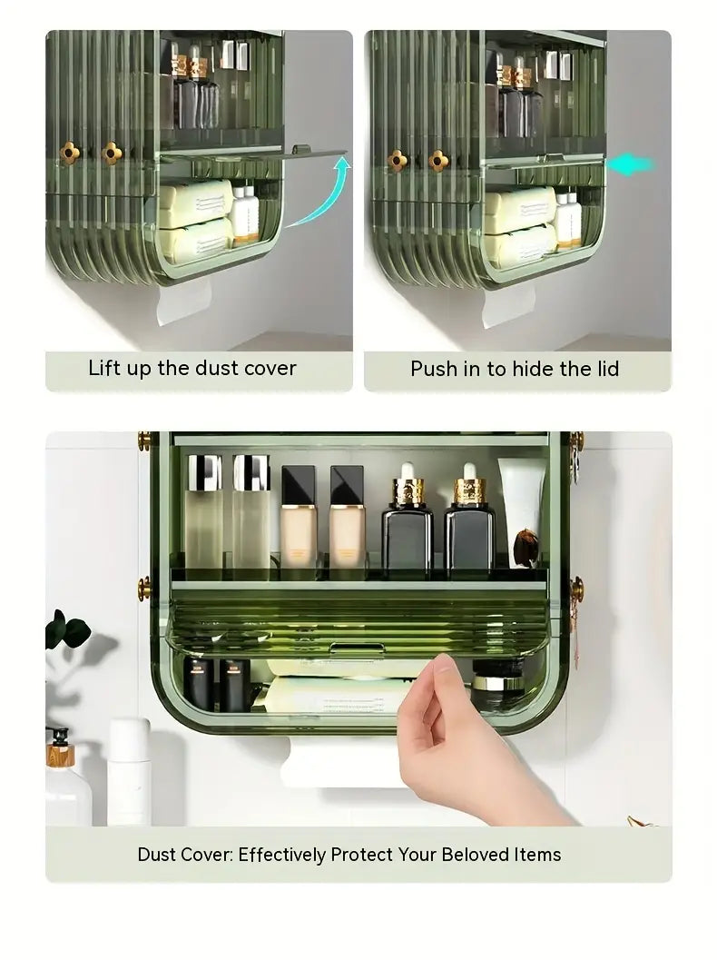 space-saving Wall Floating Bathroom Cabinet-4