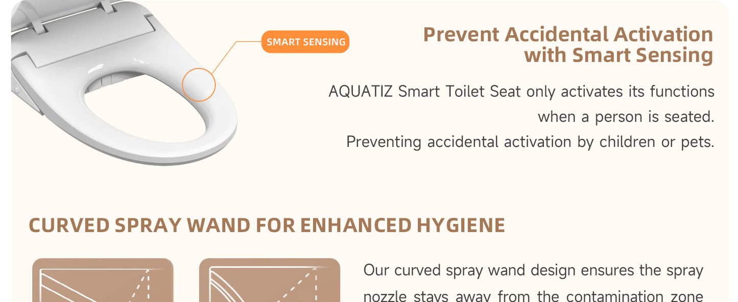 Aquatiz Smart Bidet Toilet Seat – Auto Open and Heated

Elongated Bidet Seat with Endless Warm Water – Winhause

Advanced Electric Toilet Seat with Night Light and Dryer