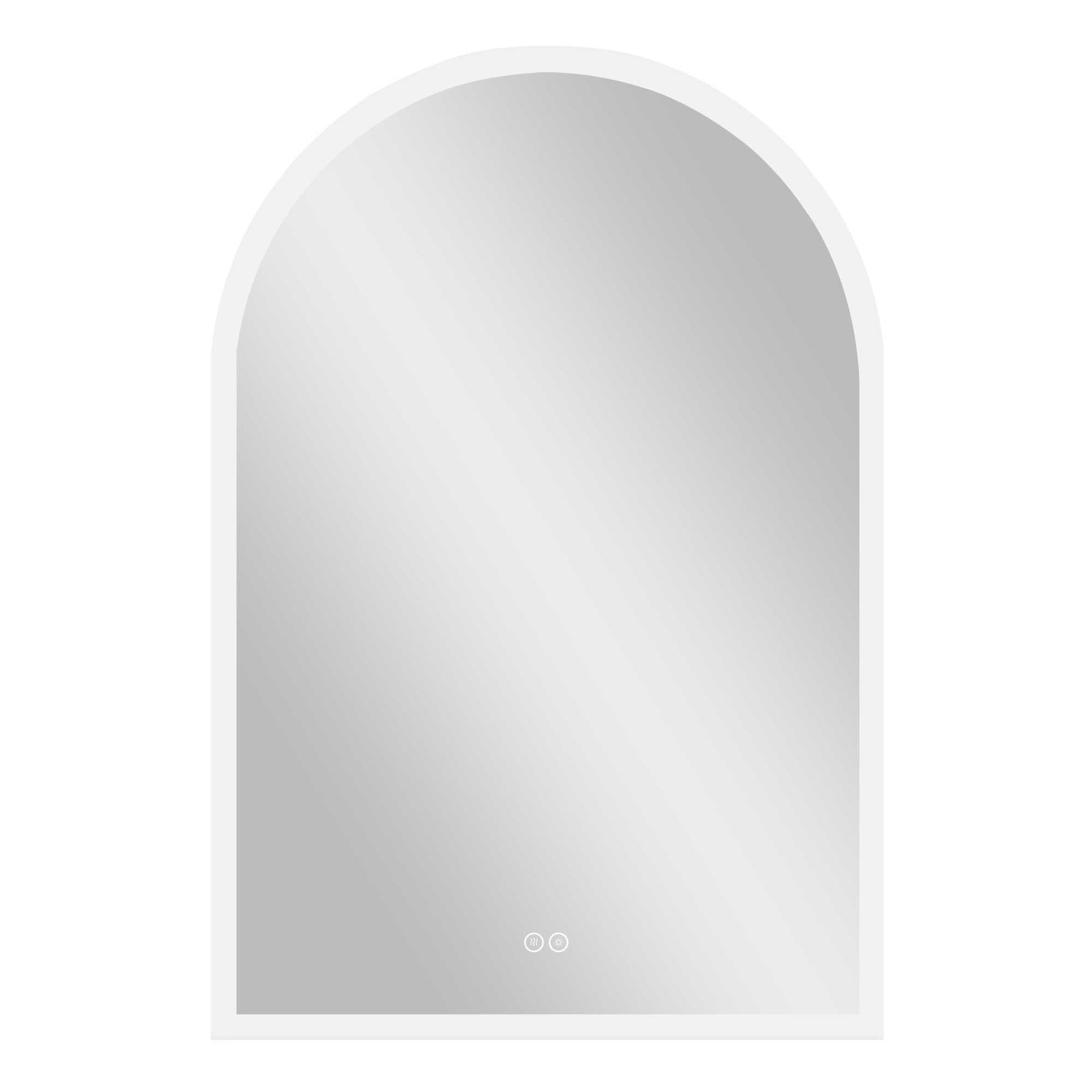 38" Clear Arch Unframed LED Lighted Bathroom Vanity Mirror-2