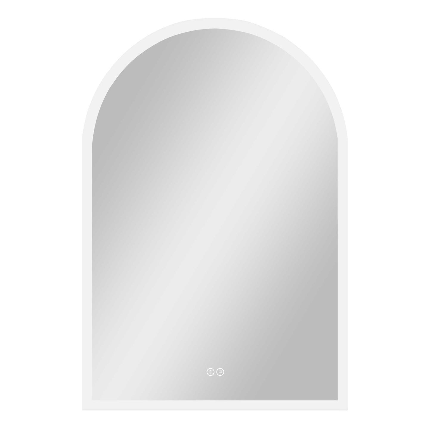 38" Clear Arch Unframed LED Lighted Bathroom Vanity Mirror-1