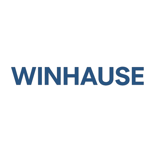 Winhause logo – Canadian brand for smart toilets, bidet seats, LED mirrors, storage cabinets, heated towel racks, motorized curtains, home décor and modern furniture
